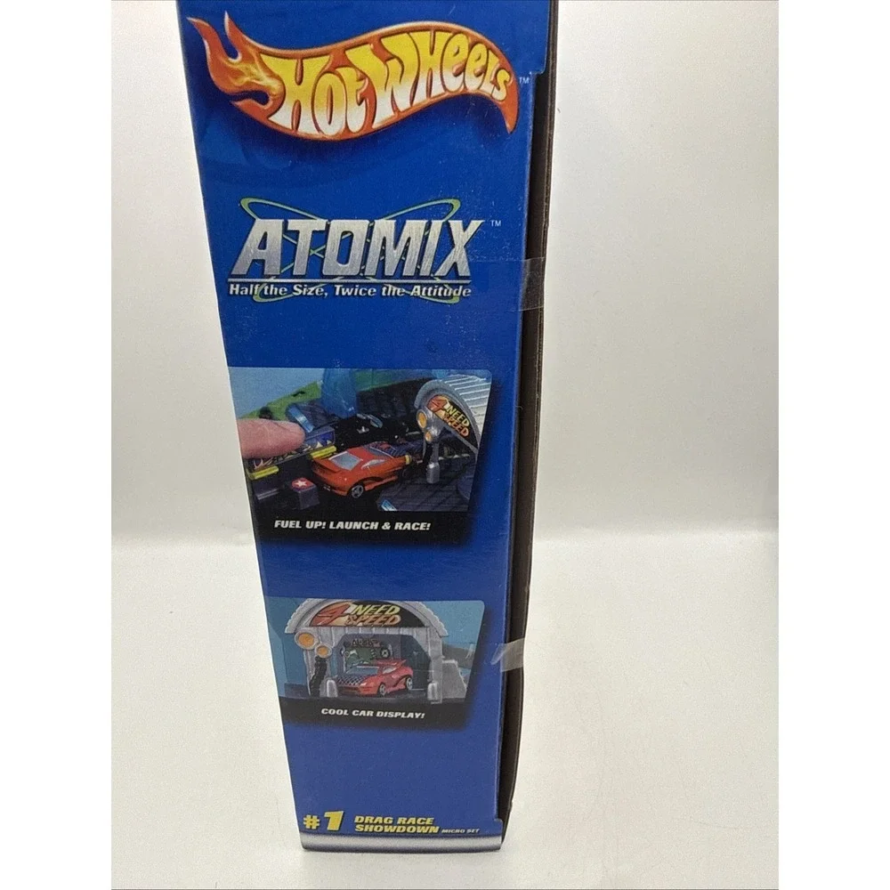 Hot Wheels Atomix Micro Set – Drag Race Showdown #1 – 2002 – NIB